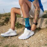 Bauerfeind Sports Achillespeesbrace Voorkant Aangetrokken